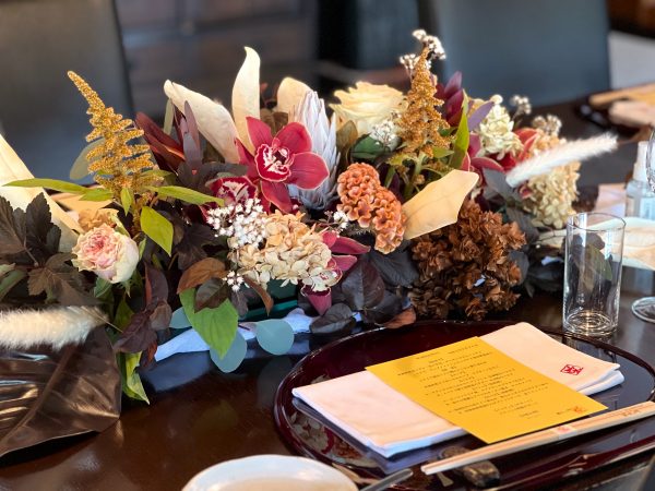 藤右ェ門wedding：秋色装花