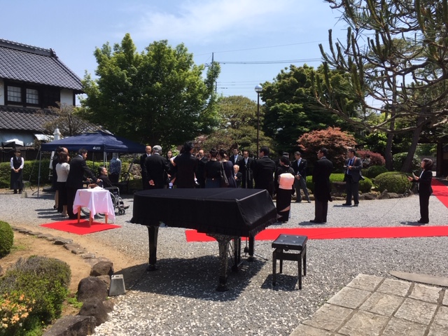 藤右ェ門wedding：藤右ェ門の庭園にピアノの音色が響きました！